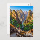 Huangshan National Park China Postkarte (Vorne/Hinten)