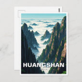 Huangshan National Park China Postkarte (Vorne/Hinten)