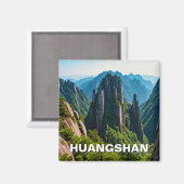Huangshan National Park China Travel Magnet (Vorderseite/Rückseite)
