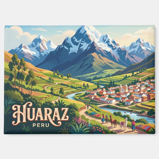 Huaraz Peru Magnet (Vorderseite)