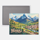 Huaraz Peru Magnet (Vorderseite/Rückseite)