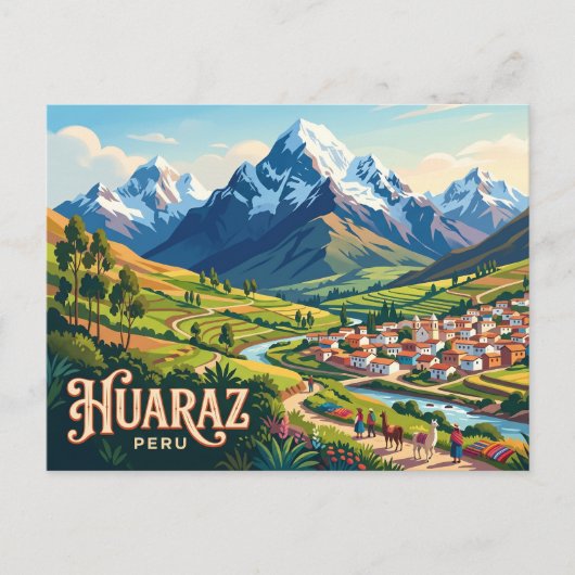 Huaraz Peru Postkarte (Vorderseite)