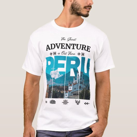 Huaraz Peru T - Shirt | Ancash, Inka, Anden, Trail (Vorderseite)