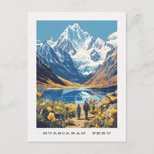 Huascaran Peru Travel Postkarte (Vorderseite)