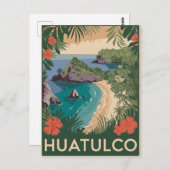 Huatulco Mexico Vintag Postkarte (Vorne/Hinten)