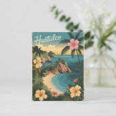 Huatulco Mexico Vintag Postkarte (Stehend Vorderseite)