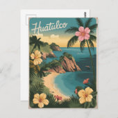 Huatulco Mexico Vintag Postkarte (Vorne/Hinten)