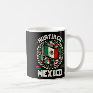 Huatulco-Souvenir Mexiko-Flagge Cinco de Mayo Kaffeetasse