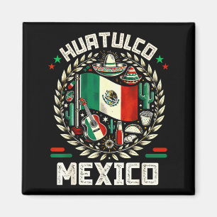 Huatulco-Souvenir Mexiko-Flagge Cinco de Mayo Magnet