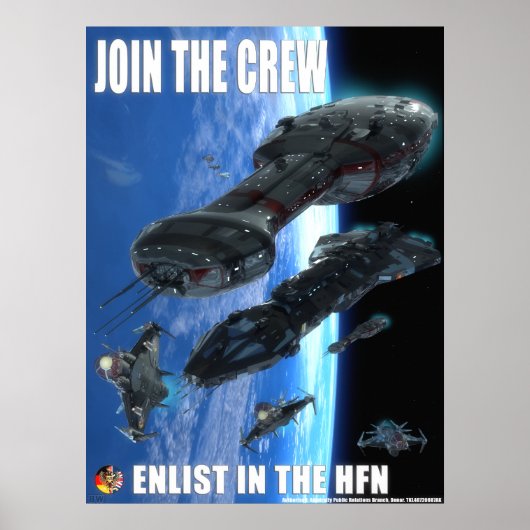 Hub Federation Navy Ad Poster (Vorne)