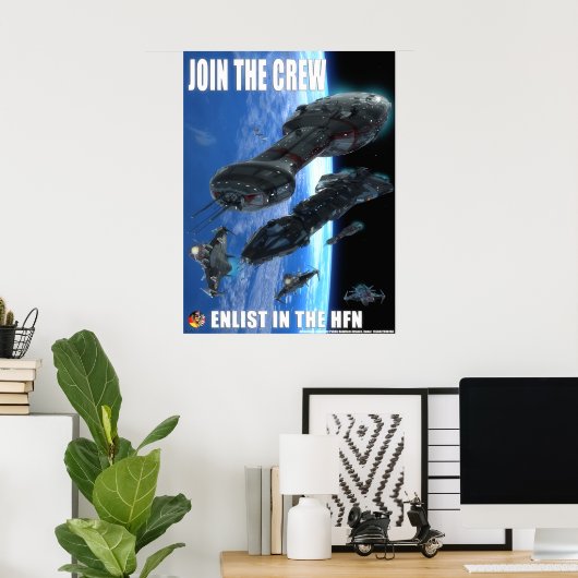 Hub Federation Navy Ad Poster (Heimbüro)