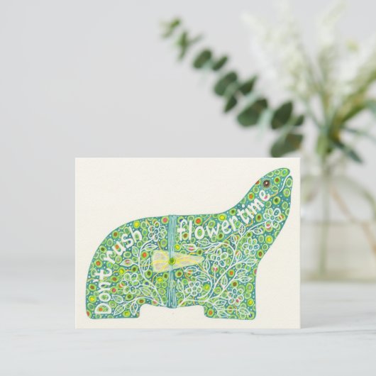 Hub Nr. 7: Blumenzeit Postkarte (Stehend Vorderseite)