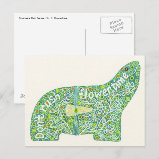 Hub Nr. 7: Blumenzeit Postkarte (Vorne/Hinten)