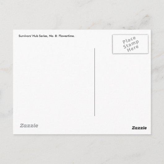 Hub Nr. 7: Blumenzeit Postkarte (Rückseite)