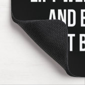 Hub Weight und essen Erdnussbutter - Funny Workout Mousepad (Ecke)