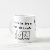 Huba-Tasse für periodische Tabellen Kaffeetasse (Vorderseite Links)