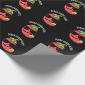 Hubba-hubba-nero Funny Habanero Pun Dark BG Geschenkpapier (Ecke)