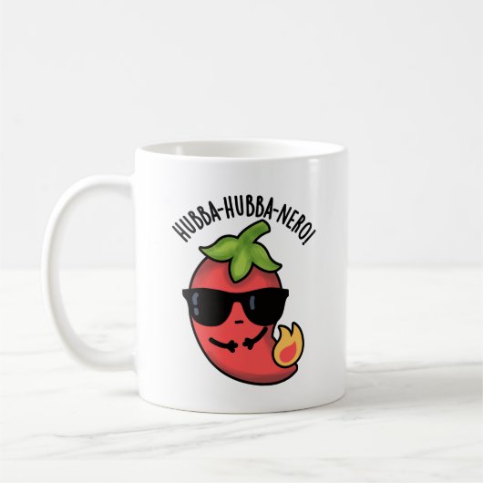 Hubba-hubba-nero Funny Habanero Pun Kaffeetasse (Links)