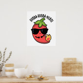 Hubba-hubba-nero Funny Habanero Pun Poster (Küche)