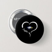 Hubbard Eagles Logo Halbherz Slogan Hs Button (Vorne & Hinten)