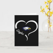 Hubbard Eagles Logo Halbherz Slogan Hs Karte (Gelbe Blume)