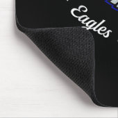 Hubbard Eagles Logo Halbherz Slogan Hs Mousepad (Ecke)