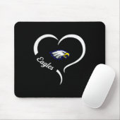 Hubbard Eagles Logo Halbherz Slogan Hs Mousepad (Mit Mouse)