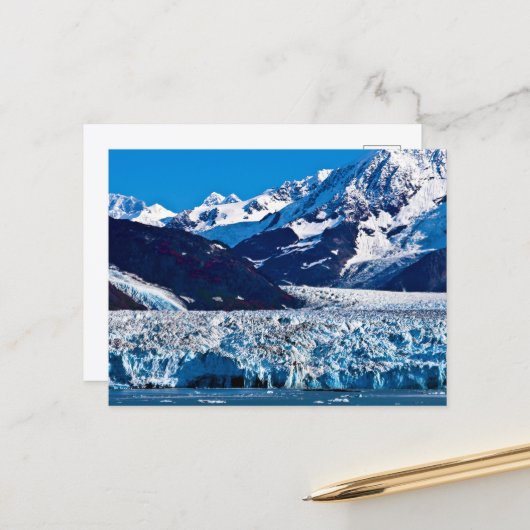 Hubbard Glacier, Alaska Postcard Postkarte (Vorderseite/Rückseite Beispiel)