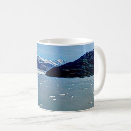 Hubbard Glacier, Alaska-Tasse Kaffeetasse (VorderseiteRechts)