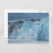Hubbard Glacier stürzt im Golf von Alaska ab Postkarte (Vorne/Hinten)