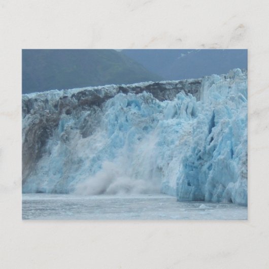 Hubbard Glacier stürzt im Golf von Alaska ab Postkarte (Vorderseite)