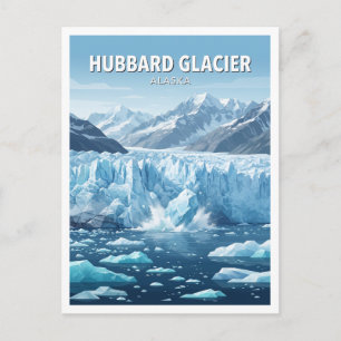 Hubbard-Gletscher Yakutat Alaska Postkarte