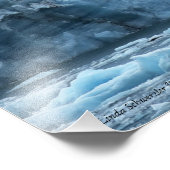 Hubbard-Gletscherexplosion oder Kalben Fotodruck (Ecke)