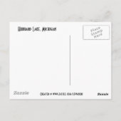 Hubbard Lake Sunset Postkarte (Rückseite)