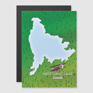 Hubbard-See Nördliche Michigan-Seekarte Magnetkarte