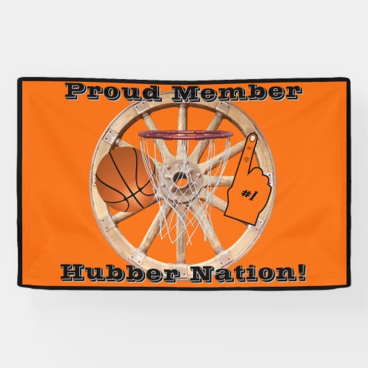 Hubber Nation Basketball Banner (Horizontal)