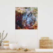 Hubble beobachtet Sternhaufen auf einem Kollisions Poster (Küche)