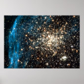 Hubble-Bilder mit bemerkenswertem Doppelcluster Poster (Vorne)
