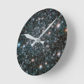 Hubble-Cluster für Schwermetalle Runde Wanduhr (Winkel)