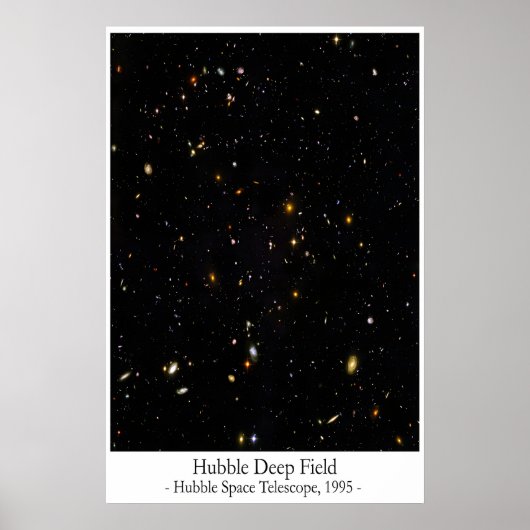 Hubble Deep Field Poster – Iconic Hubble Space (Vorne)
