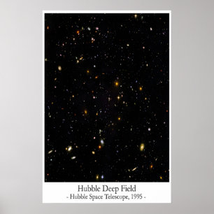 Hubble Deep Field Poster – Ikonisches Hubble Weltr