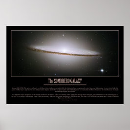 HUBBLE - Die SOMBRERO GALAXY Poster