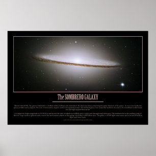 HUBBLE - Die SOMBRERO GALAXY Poster
