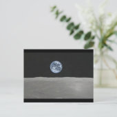 Hubble Earthrise Postkarte (Stehend Vorderseite)