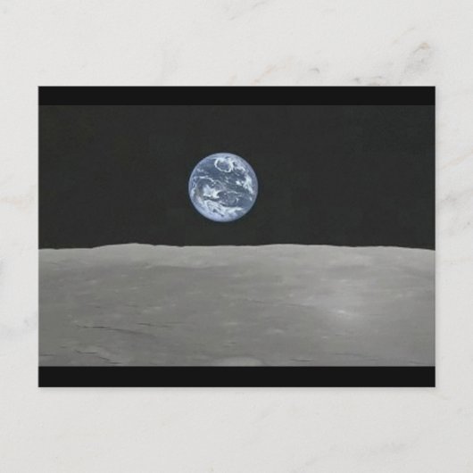 Hubble Earthrise Postkarte (Vorderseite)