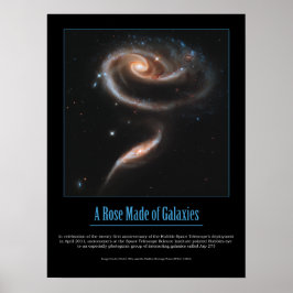 HUBBLE - EINE ROSE AUS GALAXIEN POSTER