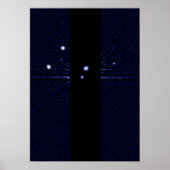 Hubble entdeckt einen Fünften Mondplaner Poster (Vorne)