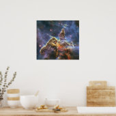 Hubble erfasst Sicht auf "Mystic Mountain" Poster (Küche)