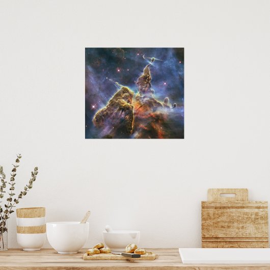 Hubble erfasst Sicht auf "Mystic Mountain" Poster (Küche)