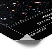 Hubble Extreme Deep Field Pressemitteilung Poster (Ecke)